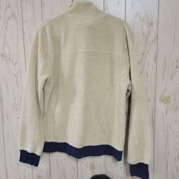 J.crew Factory Sherpa Authentic Fleece Mockneck Pullover Sweater - Picture 2 of 6